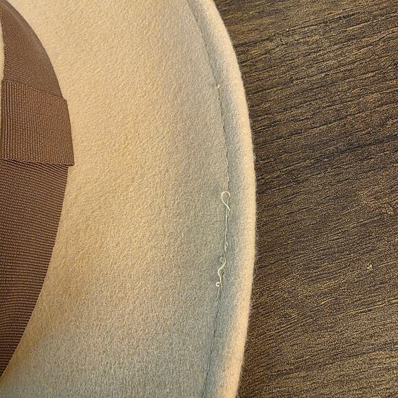 Crazy Train 100% Wool Wide Brim Fedora Hat Western Rancher Tan 57cm main image 5